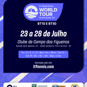Porto Ferreira realiza pela primeira vez o Circuito Mundial de Beach Tennis homologado pela ITF no nível BT50