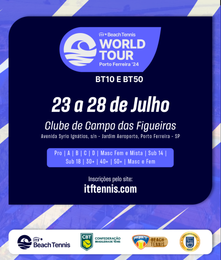 Porto Ferreira realiza pela primeira vez o Circuito Mundial de Beach Tennis homologado pela ITF no nível BT50