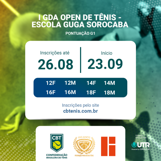 CAMPEONATO BRASILEIRO – I GDA OPEN DE TÊNIS