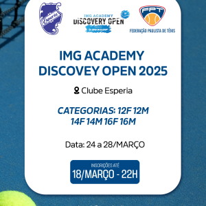 IMG ACADEMY DISCOVERY OPEN 2025 | Clube Esperia